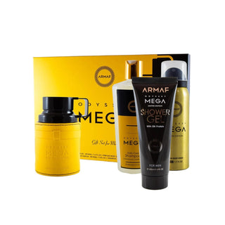 C SET ARMAF ODYSSEY MEGA 4PZS 100ML EDP SPRAY/ SHOWER GEL 100ML/ SHAMPOO 250ML/ BODY SPRAY 50ML