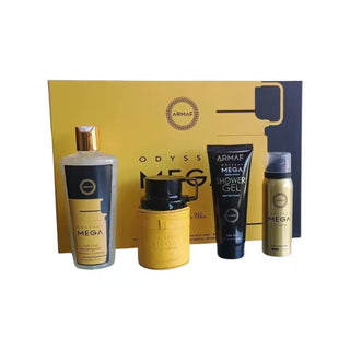 C SET ARMAF ODYSSEY MEGA 4PZS 100ML EDP SPRAY/ SHOWER GEL 100ML/ SHAMPOO 250ML/ BODY SPRAY 50ML