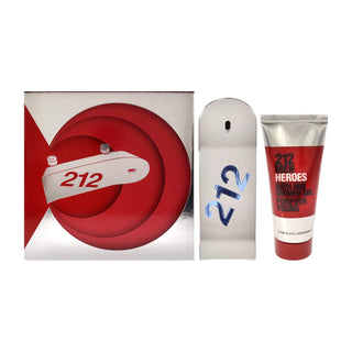 212 HEROES + GEL DE DUCHA + PERFUMERO CAROLINA HERRERA 90 ML EDT