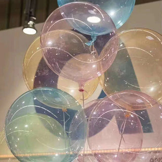 Set de 5 Globos Burbuja de Cristal Transparentes Bobo
