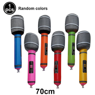 Globo Inflable de Micrófono para Karaoke y Fiesta Musical