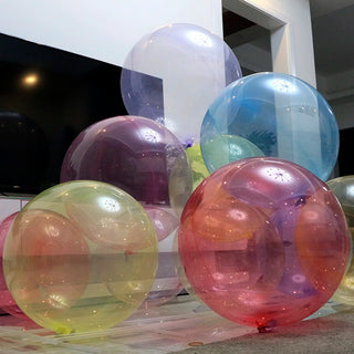 Set de 5 Globos Burbuja de Cristal Transparentes Bobo