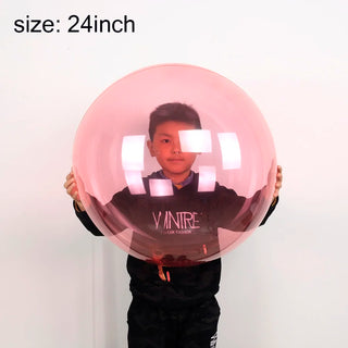 Set de 5 Globos Burbuja de Cristal Transparentes Bobo