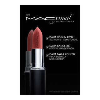LABIAL M·A·CXIMAL SILKY MATTE LIPSTICK -MEHR MAC 8 L