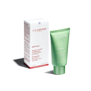 MASCARILLA SOS PURE REBALANCING & MATTIFYING CLAY MASK CLARINS 75ML