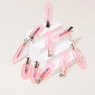 Set de 10 Pinzas Transparentes Sin Costuras para Cabello