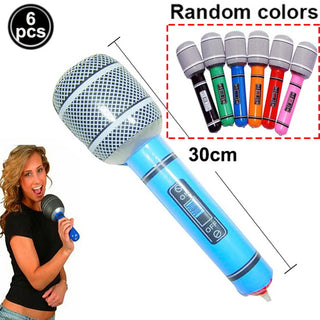 Globo Inflable de Micrófono para Karaoke y Fiesta Musical