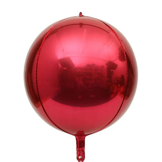 Set de 10 Globos Redondos 4D Plateados Metálicos