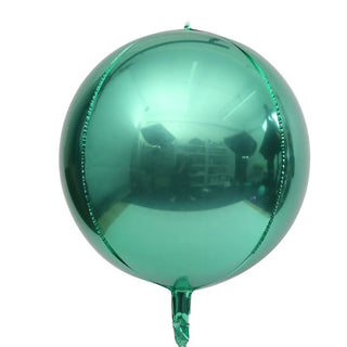 Set de 10 Globos Redondos 4D Plateados Metálicos