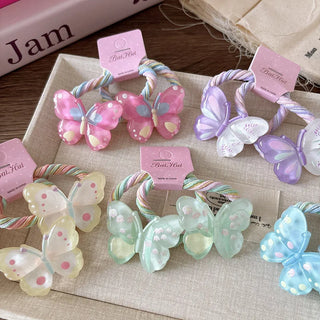 Set de 2 Bandas Elásticas de Mariposa Princesa para Niñas