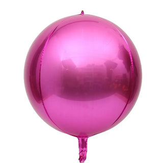 Set de 10 Globos Redondos 4D Plateados Metálicos