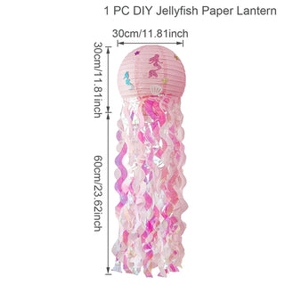 Linternas de Papel de Medusas para Fiesta de Sirena