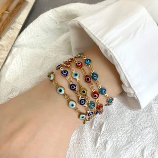 Pulsera de Mal de Ojo Turca Ajustable de la Suerte