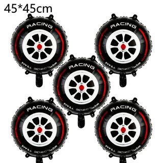 Globos de Papel de Aluminio Temáticos de Coches de Carreras