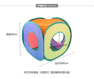 Túnel de Juegos Plegable 3 Vías para Mascotas