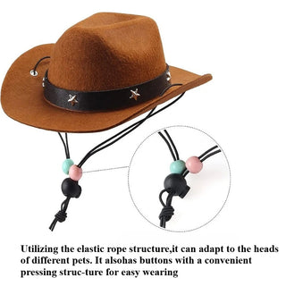 Set de Sombrero de Vaquero para Mascotas
