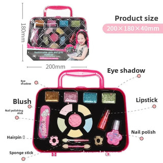 Kit de Maquillaje de Princesa para Niñas 7-9 Años