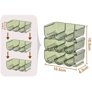 Organizador de Maquillaje Acrílico Transparente para Brochas