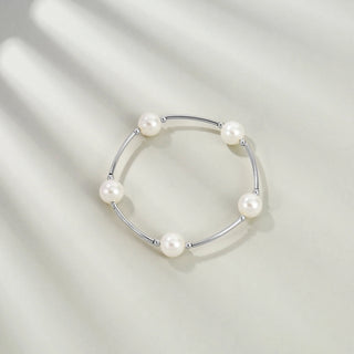 Badu Pulsera de Perlas de Imitación 10mm con Bendición