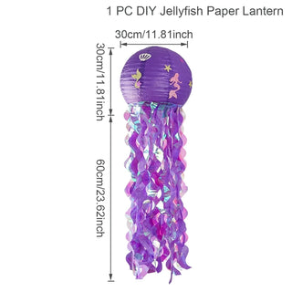 Linternas de Papel de Medusas para Fiesta de Sirena