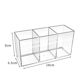 Organizador de Maquillaje Acrílico Transparente para Brochas
