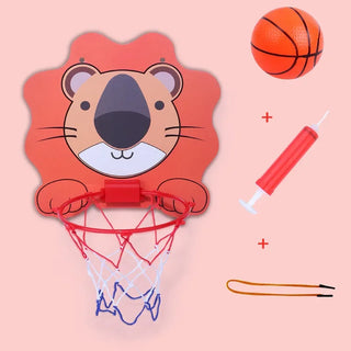 Kit de Aro de Baloncesto con Animales de Dibujos Animados