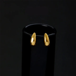 Pendientes de Gota de Agua de Acero Inoxidable