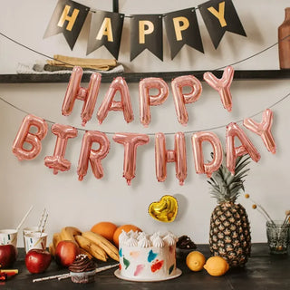 Globos de Aluminio Happy Birthday de 16 Pulgadas