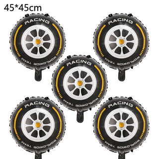 Globos de Papel de Aluminio Temáticos de Coches de Carreras