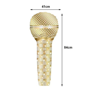 Globo Inflable de Micrófono para Karaoke y Fiesta Musical