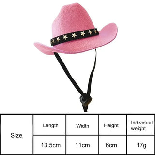 Sombrero de Vaquero Ajustable para Mascotas
