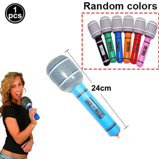 Globo Inflable de Micrófono para Karaoke y Fiesta Musical