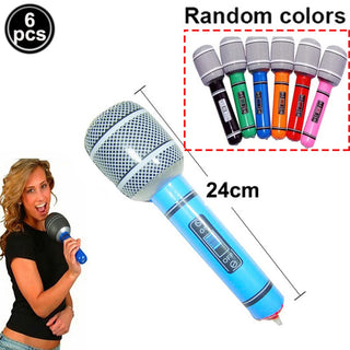 Globo Inflable de Micrófono para Karaoke y Fiesta Musical