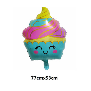 Set de 7 Globos de Aluminio Estrella con Confeti Dulce