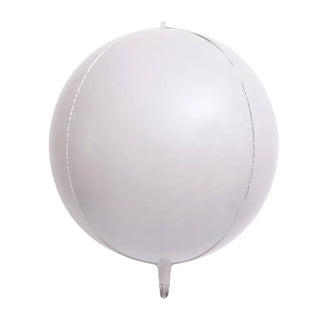 Set de 10 Globos Redondos 4D Plateados Metálicos