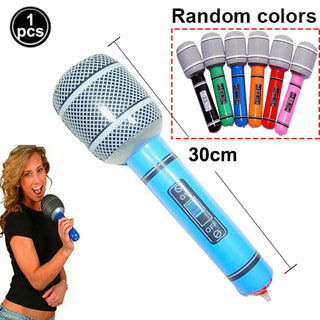 Globo Inflable de Micrófono para Karaoke y Fiesta Musical