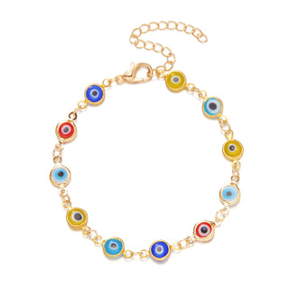 Pulsera de Mal de Ojo Turca Ajustable de la Suerte