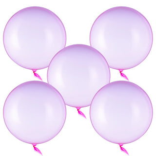 Set de 5 Globos Burbuja de Cristal Transparentes Bobo