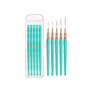 Set de 5 Pinceles Delineadores para Arte de Uñas