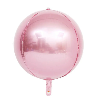 Set de 10 Globos Redondos 4D Plateados Metálicos