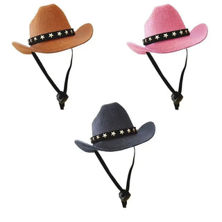 Sombrero de Vaquero Ajustable para Mascotas