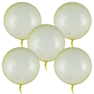 Set de 5 Globos Burbuja de Cristal Transparentes Bobo