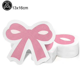 Vajilla Desechable Temática de Lazos Rosas PartiesTour