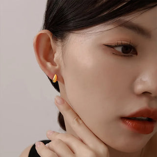 Pendientes de Gota de Agua de Acero Inoxidable