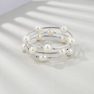 Badu Pulsera de Perlas de Imitación 10mm con Bendición