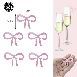 Vajilla Desechable Temática de Lazos Rosas PartiesTour