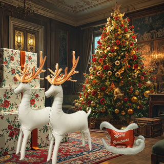 Globo de Reno Navideño Helado Decorativo