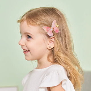 Set de 6 Horquillas de Mariposa con Lentejuelas y Perlas