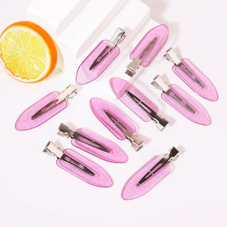 Set de 10 Pinzas Transparentes Sin Costuras para Cabello
