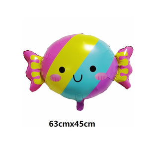 Set de 7 Globos de Aluminio Estrella con Confeti Dulce